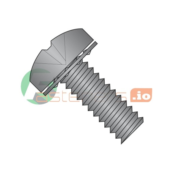Newport Fasteners #8-32 x 1/2 in Phillips Pan Machine Screw, Black Oxide Steel, 7000 PK 657477 - main